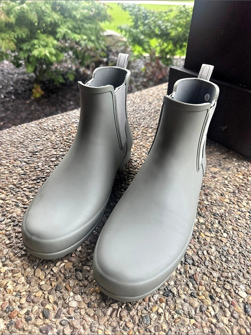 Hunter Original Chelsea Rain Boots Gray US 9